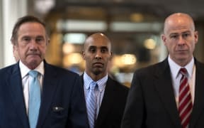 MINNEAPOLIS, MN - APRIL 30: Mohamed Noor and his legal team arrive at the Hennepin County Government Center after the jury reached a verdict on April 30, 2019 in Minneapolis, Minnesota.