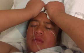 Tiwaiwai Teepu's 10-year-old daughter was accidentally pepper-sprayed by police.