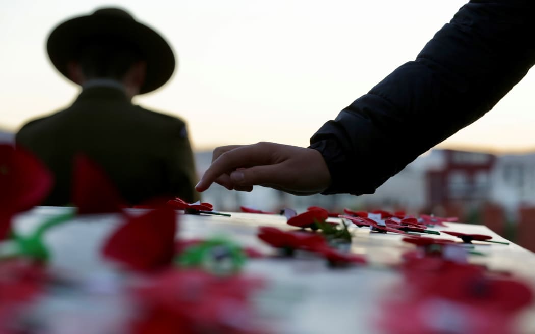 Commemorations in Wellington at Pukeahu National War Memorial Park.