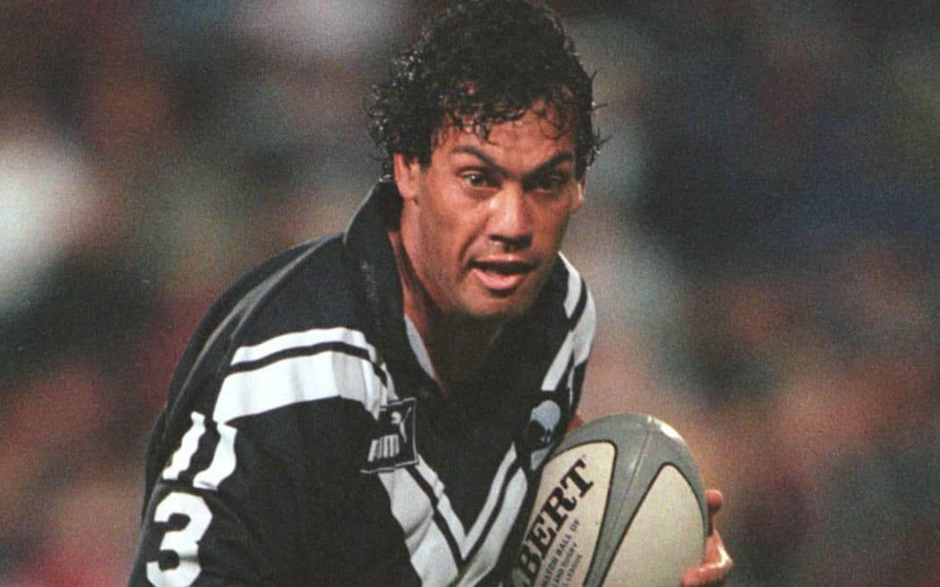 Kevin Iro in action for the Kiwis, 1998.