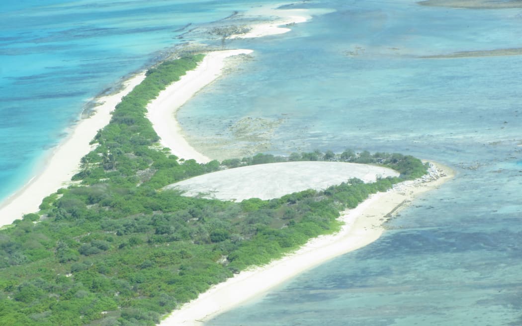 Runeit Dome, built by the US on Enewetak Atoll to hold radioactive waste from nuclear tests.