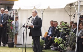 Winston Peters speaks at the Rātana church's annual celebrations.