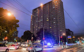 One of the Melbourne public housing estates locked down to stop the spread of Covid-19.