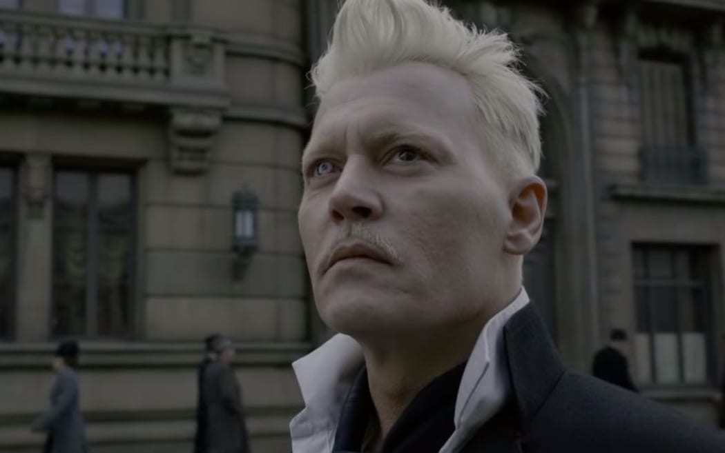 Johnny Depp as Grindelwald in the latest Fantastic Beasts installment.