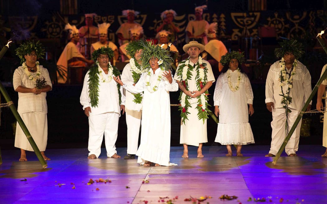 A performance at Heiva I Tahiti, French Polynesia's biggest annual cultural festival.
