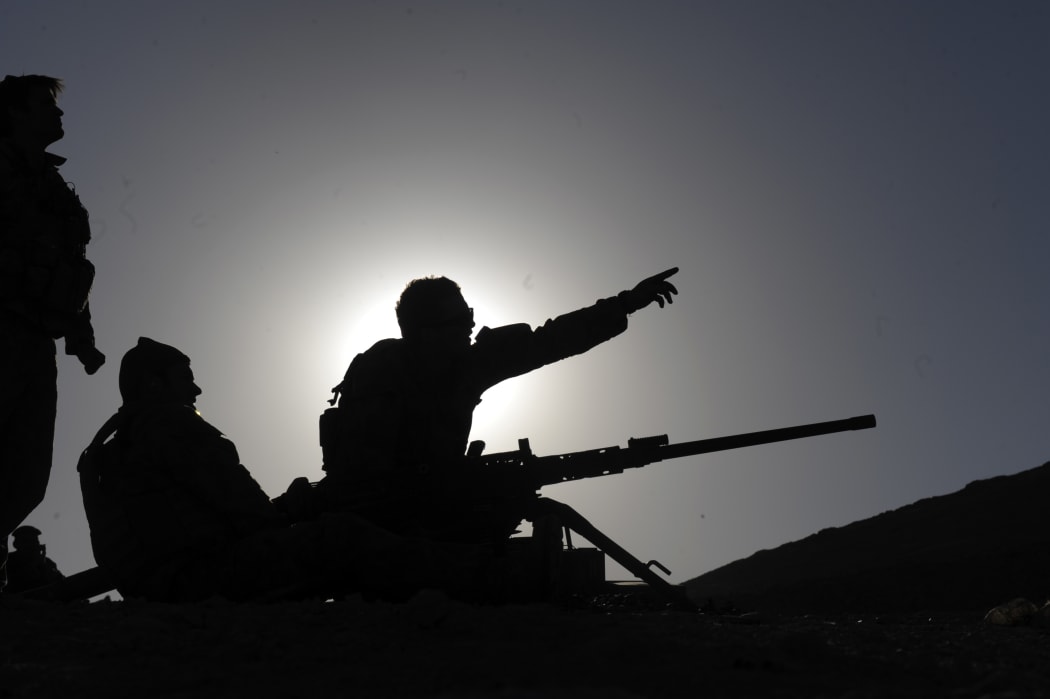Australian soldiers in southern Uruzgan province's Mirwais on January 20, 2010.