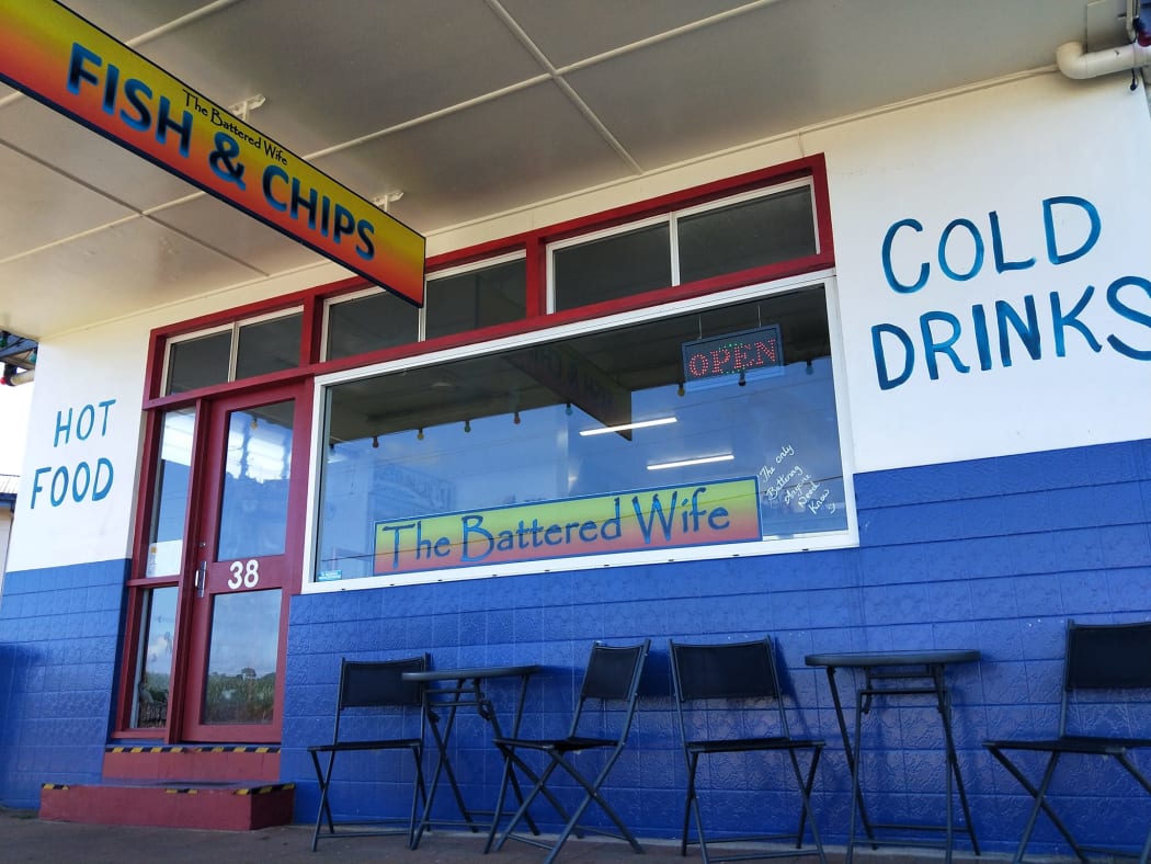 The Battered Wife fish and chip shop in Innisfail, north Queensland.