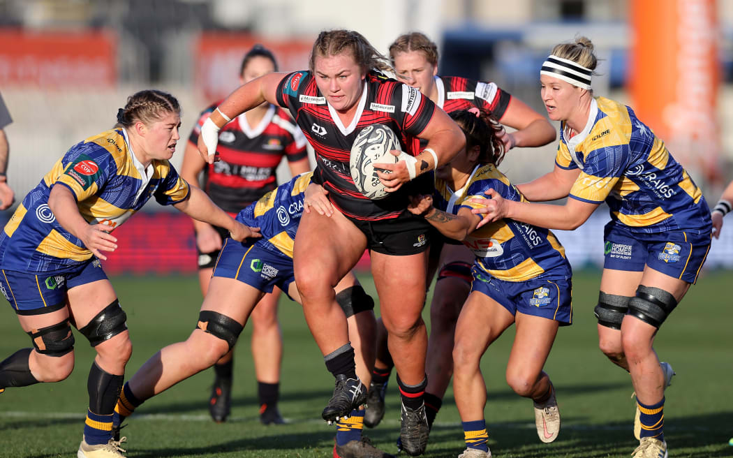 Canterbury's Amy Rule in action against Bay of Plenty 2021.