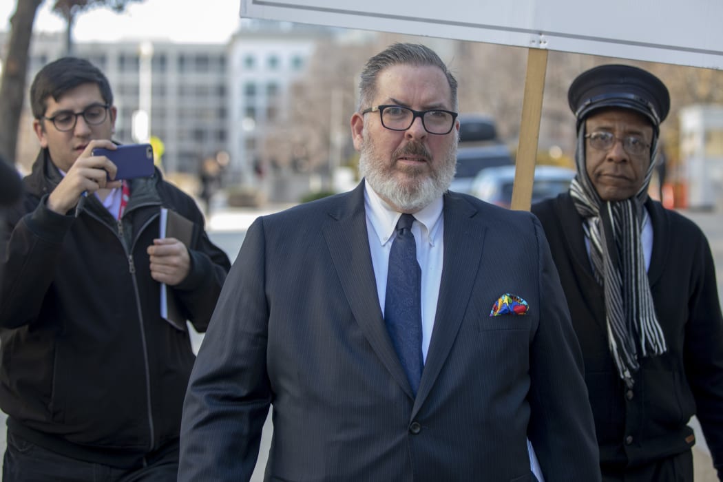 Robert Driscoll, the lawyer for Maria Butina, 30 leaves Federal Court on December 13, 2018 in Washington, DC. Tasos Katopodis/Getty Images/AFP