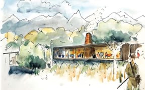 Concept designs for the accommodation complex at Fiordland National Park.