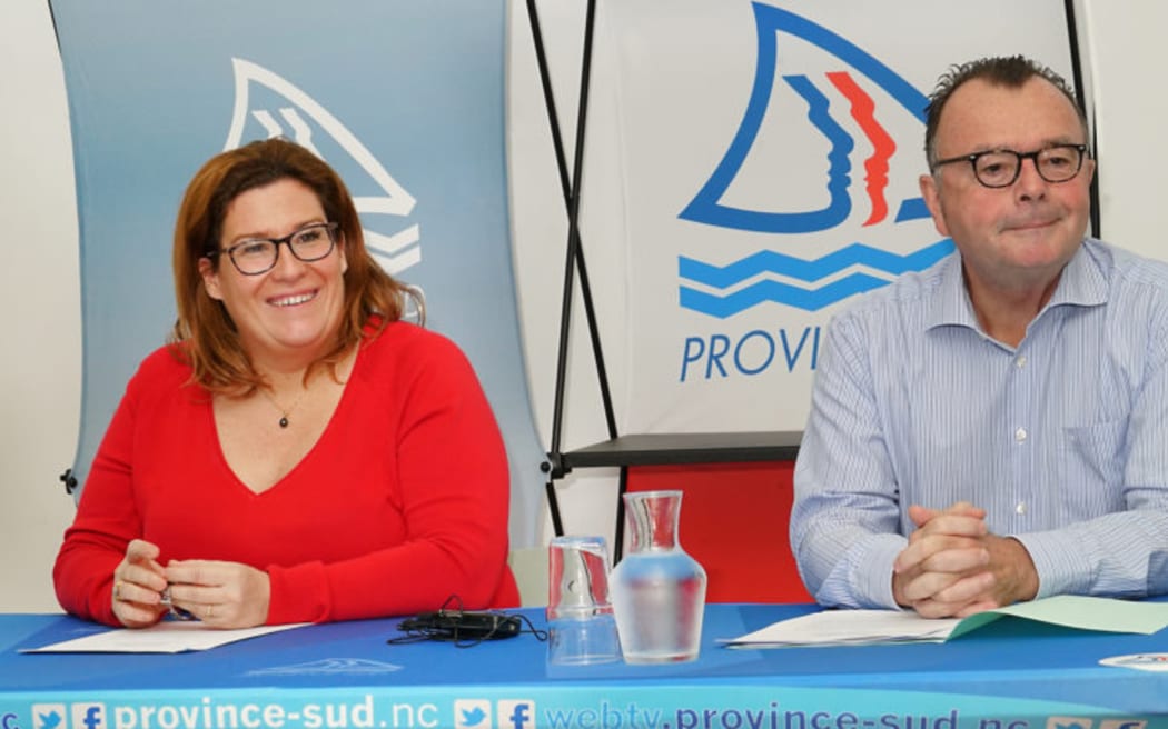 Sonia Backes, présidente de la Province Sud, et Yves Dupas, procureur