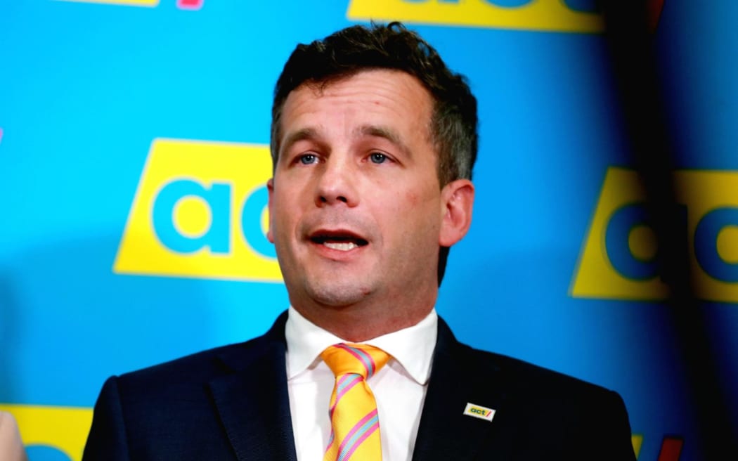 ACT leader David Seymour after the final results were announced for the 2023 election.