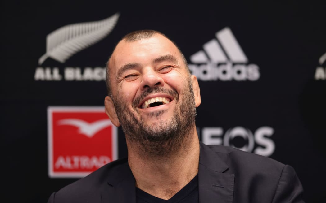 Argentina head coach Michael Cheika during a media conference.