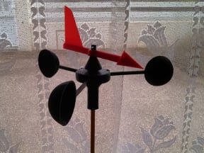 Wind direction anemometer