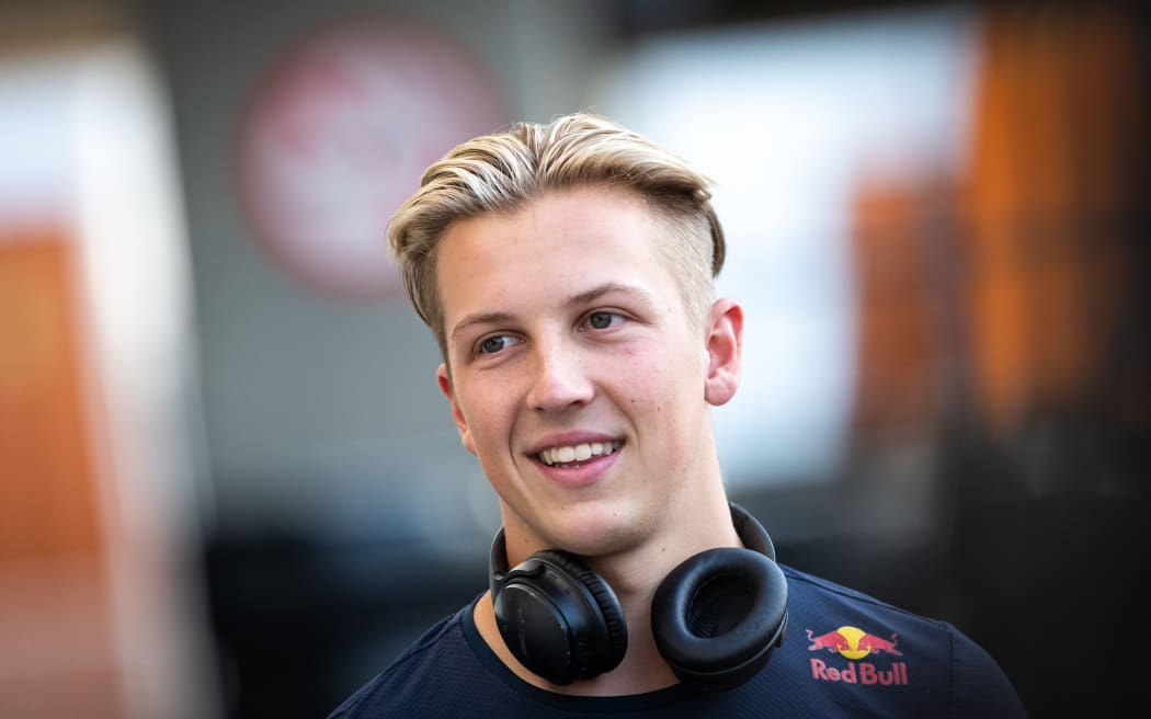 Liam Lawson #5 Carlin, during the pre-season test of the FIA Formula 2 Championship at Bahrain International Circuit, in Bahrain on March 2 - 4.