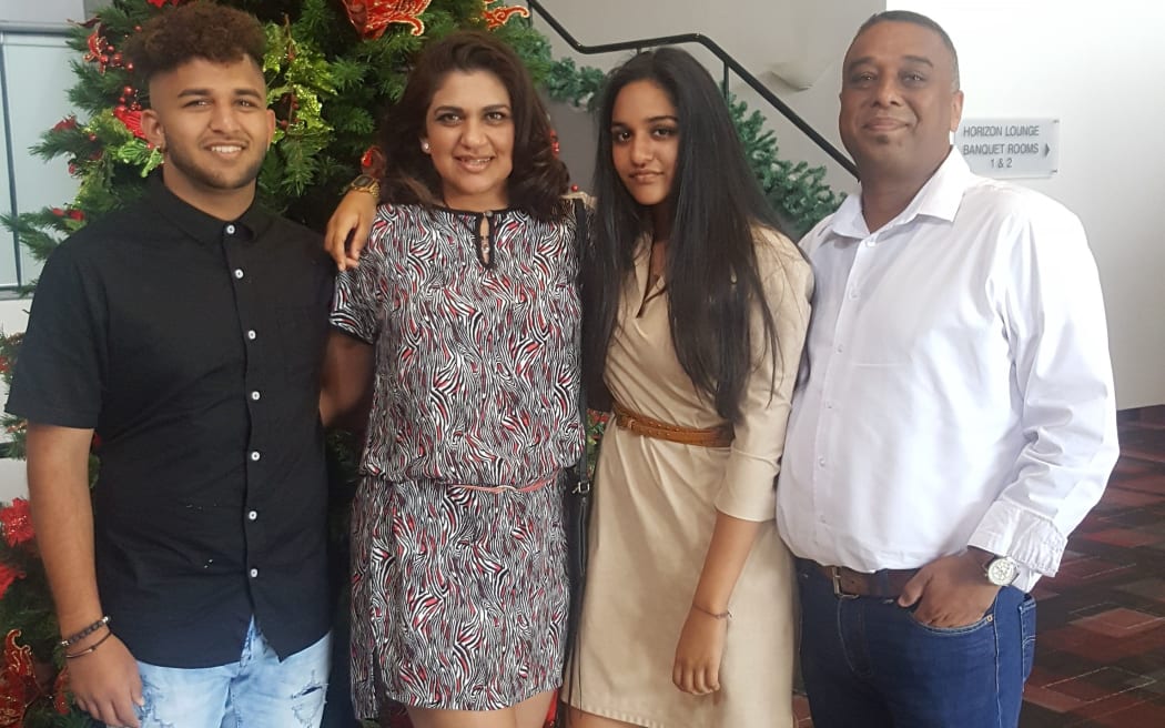 Anthea (second from left), with her family Levi, Leia and Junaid.