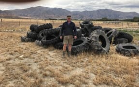 A farmer who had about $40,000 worth of irrigator tyres slashed thinks the act of vandalism is designed to send a message about irrigation in the Mackenzie Country.