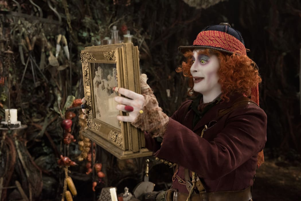 Johnny Depp as The Mad Hatter in Alice Through the Looking Glass.
