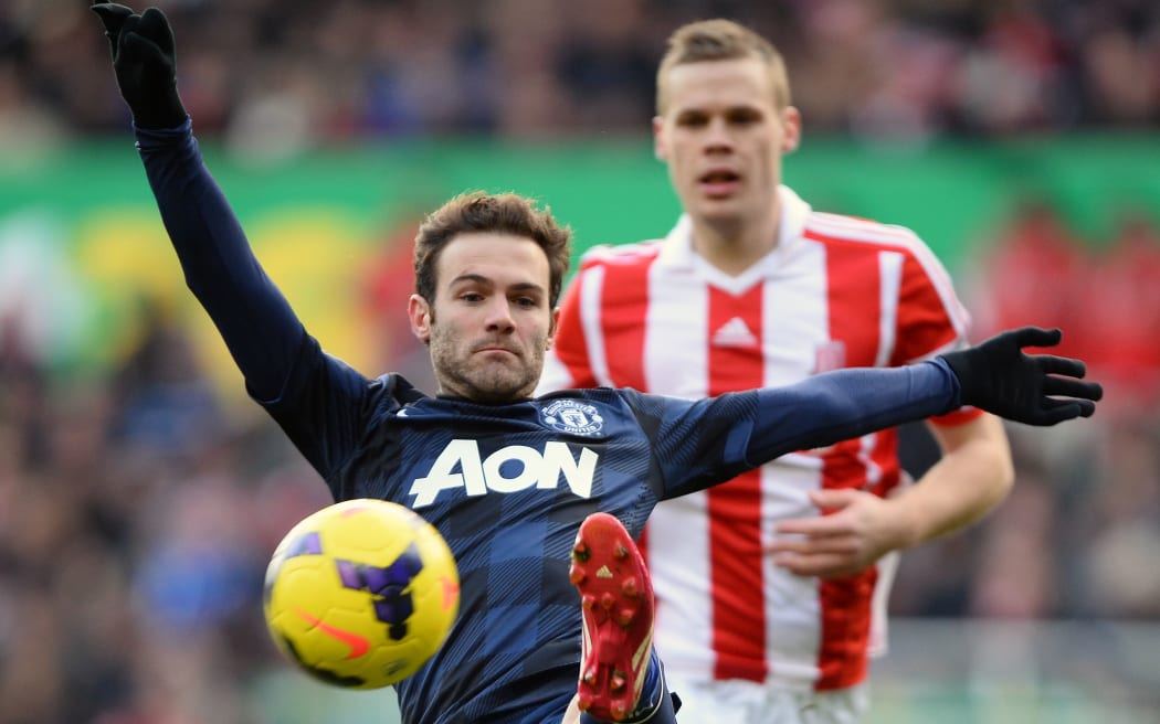 Juan Mata of Manchester United in action.