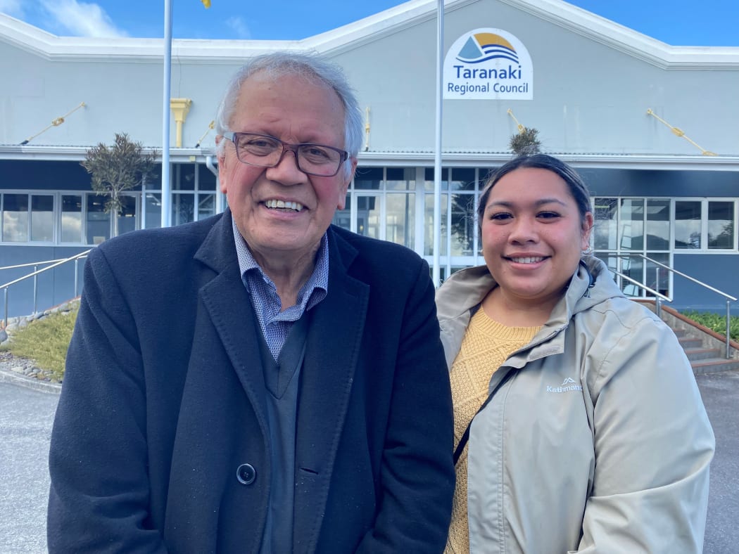 John Hooker (with Lorenza Peita) said without trust Ngāruahine would not want to invest with Taranaki Regional Council.