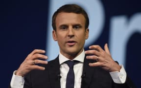 Emmanuel Macron, presidential candidate for 'En Marche'