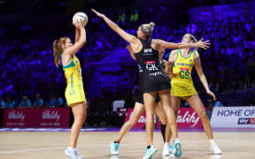Silver Ferns play Australia at netball World Cup 2019.