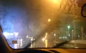 fogged car window