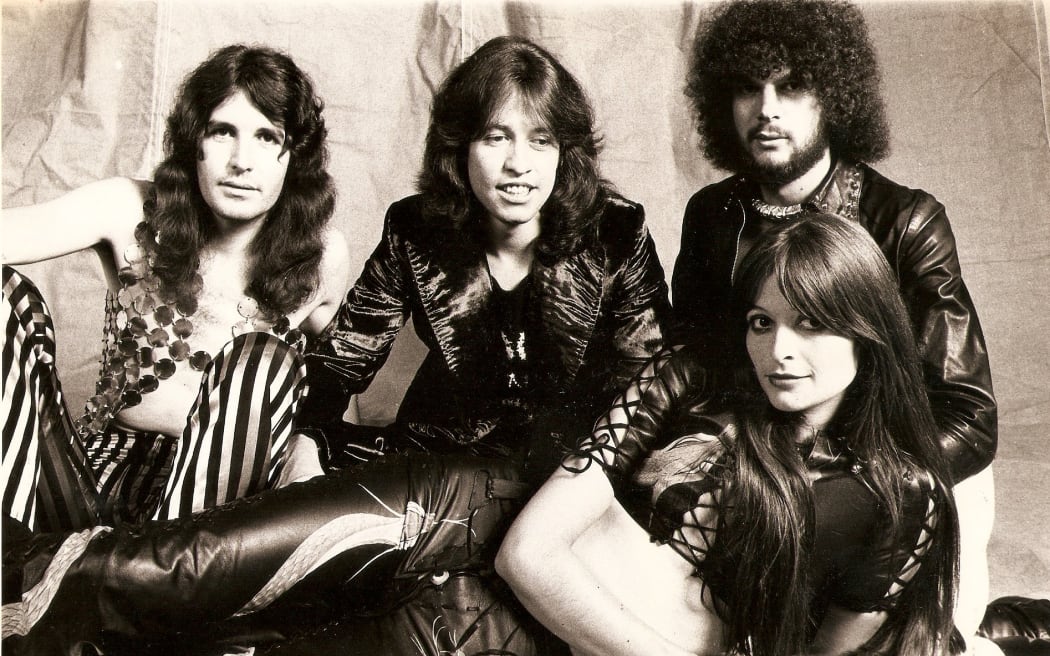 Bitch 1971 - Ace Follington (drums), Ron Brown (guitar), Rob Aickin (bass) and Gaye Brown (keyboards) front.