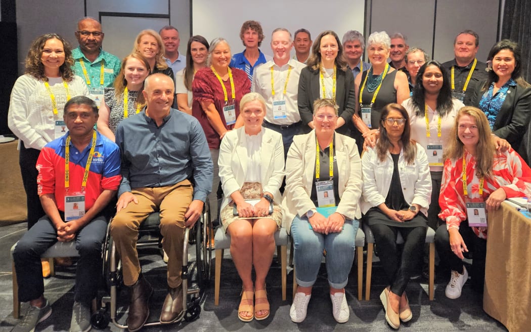 Disability sports officials in Brisbane during the ONOC meeting.