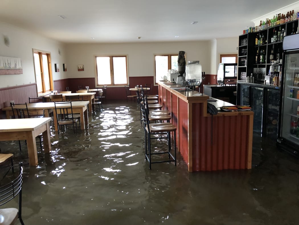 Sewage in the Tap and Dough Bistro in Middlemarch, central Otago.
