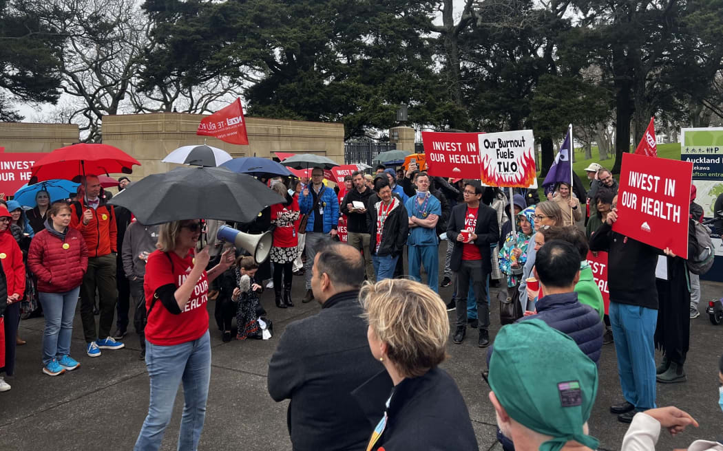 Grève des médecins et dentistes des hôpitaux à Auckland