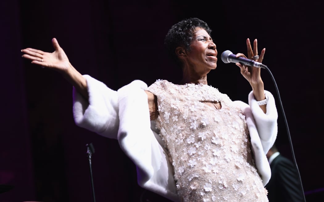 Aretha Franklin performing in New York City in 2017.