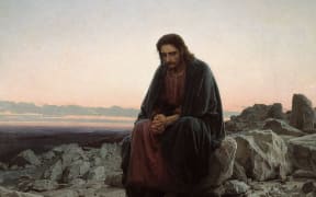 Christ in the wilderness - Ivan Kramskoy