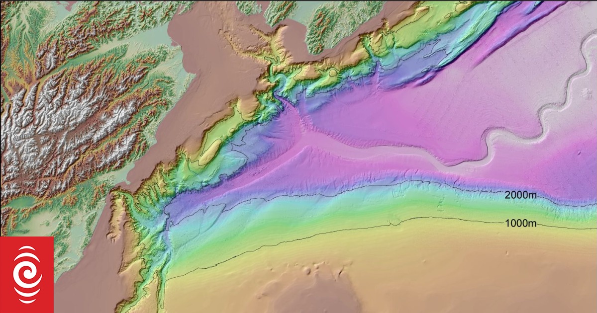 Giant underwater landslide in the Kaikōura Canyon RNZ