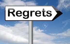 regrets sign