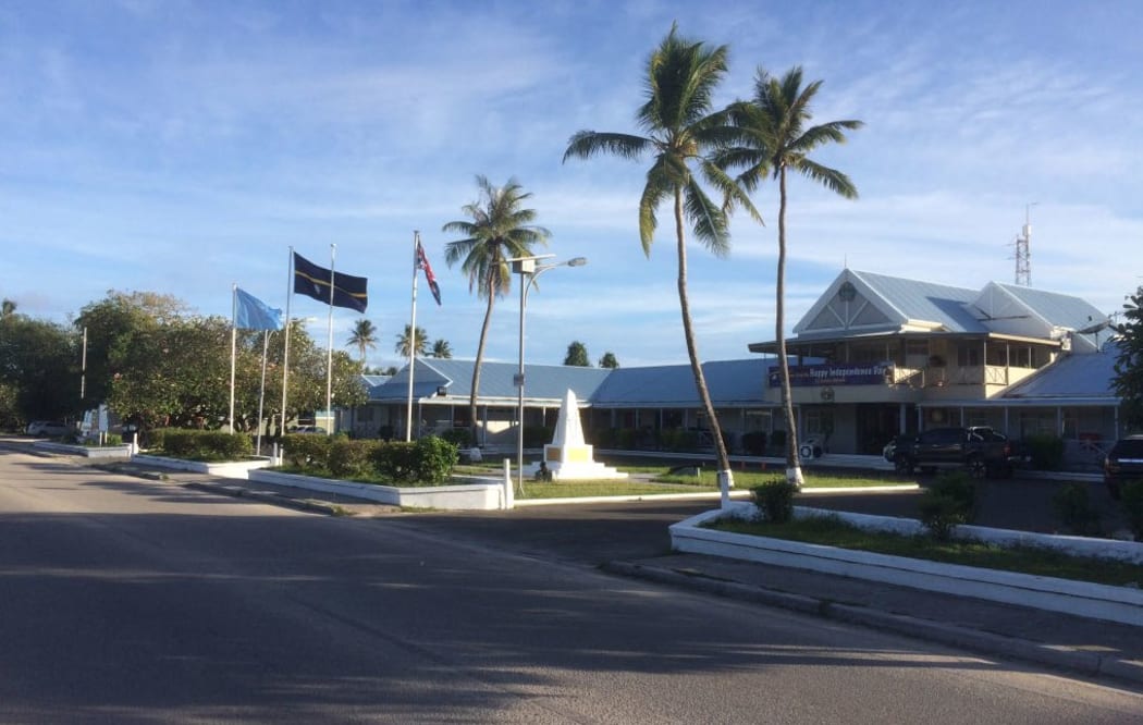 The Parliament building in Nauru.