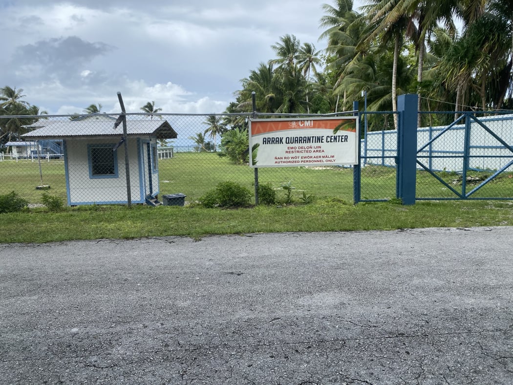 A quarantine centre in Majuro