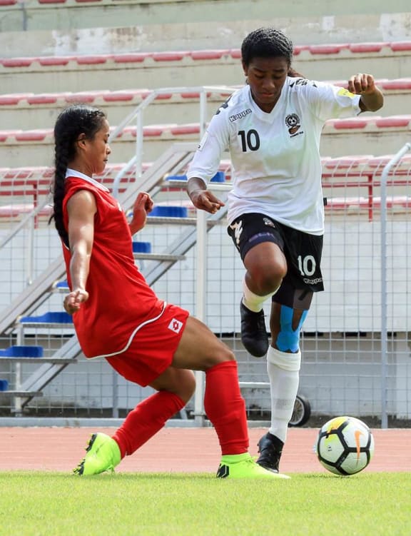 Luisa Tamanitoakula bagged four goals against Tonga.