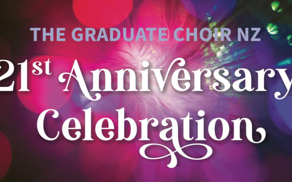 Front cover image from the Graduate Choir New Zealand's programme booklet for its 21st Anniversary Celebration concert