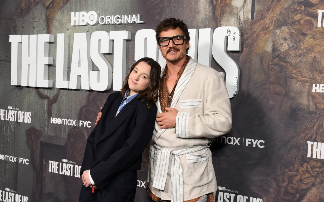 LOS ANGELES, CALIFORNIA - APRIL 28: (L-R) Bella Ramsey and Pedro Pascal attend the Los Angeles FYC Event for the HBO Original Series' 