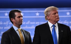 Donald Trump Jr, left, met with a Russian lawyer during the 2016 election campaign