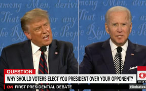 Republican nominee Donald Trump and Democratic nominee Joe Biden face off in the first general election presidential debate of 2020 on 30 September, 2020.