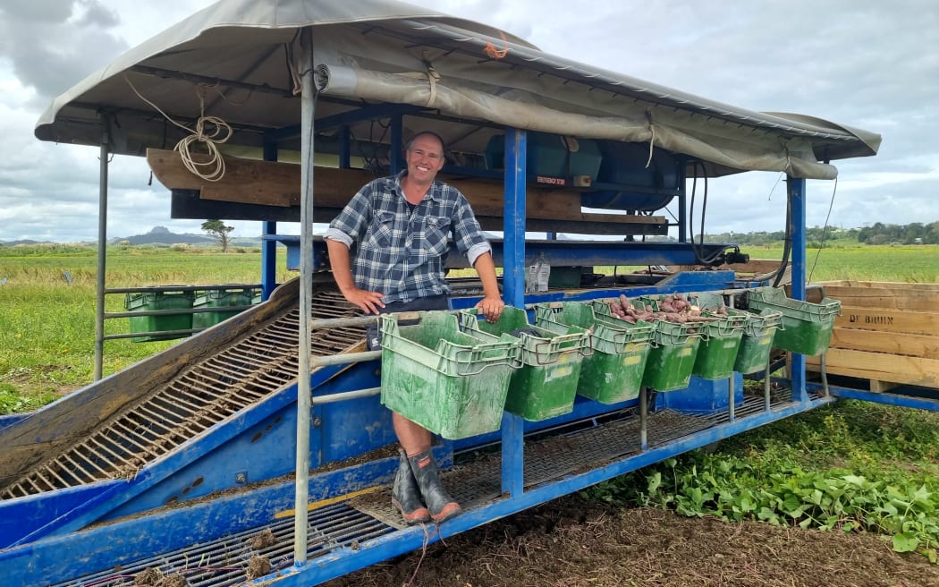 Kaipara kumara grower Andre de Bruin.