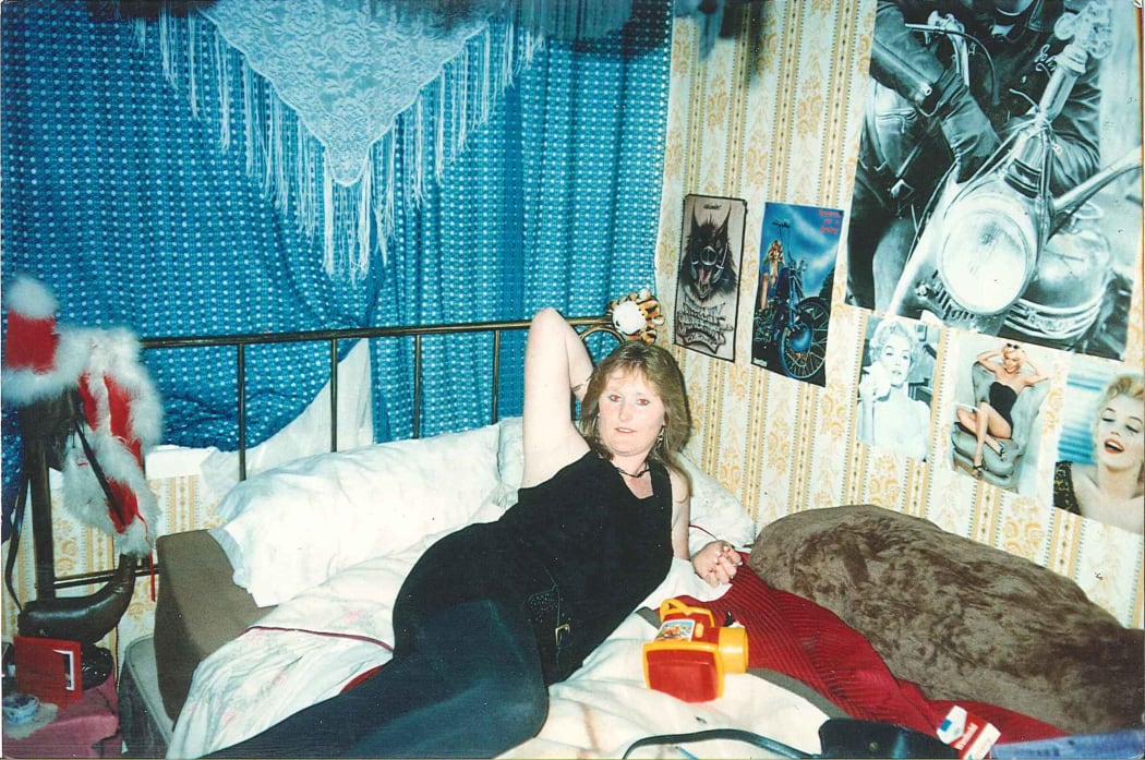 Gail Maney reclines on a bed at home in Larnoch Road, Henderson.