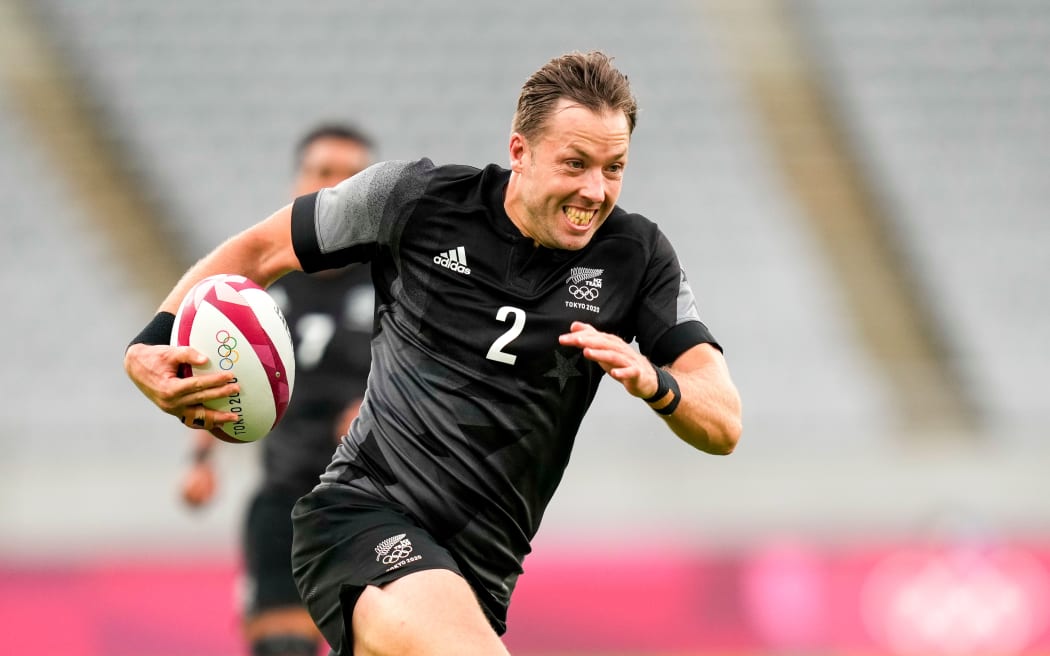 Tim Mikkelson New Zealand rugby sevens in Tokyo.