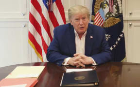 U.S President Donald Trump tweeted a video about his condition on Saturday Oct 3, 2020 in the Presidential Suite at the Walter Reed National Military Medical Center in Bethesda, Maryland on Saturday, October 3.