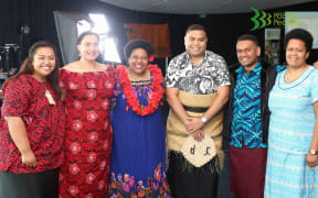 Members of Dr Vunidilo's Fijian Language class.Members of Dr Vunidilo's Fijian Language class.