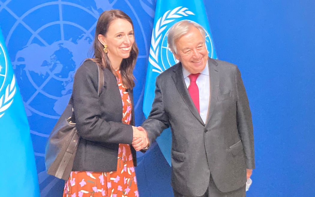 Prime Minister Jacinda Ardern held a formal meeting with UN Secretary-General António Guterres at the UN in New York.