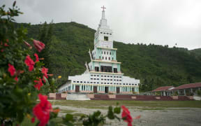 The Saint Peter Chanel Basilica on the island of Futuna, in the French overseas collectivity of Wallis and Futuna.
