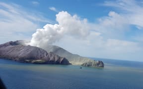 White Island erupting on 9 December.